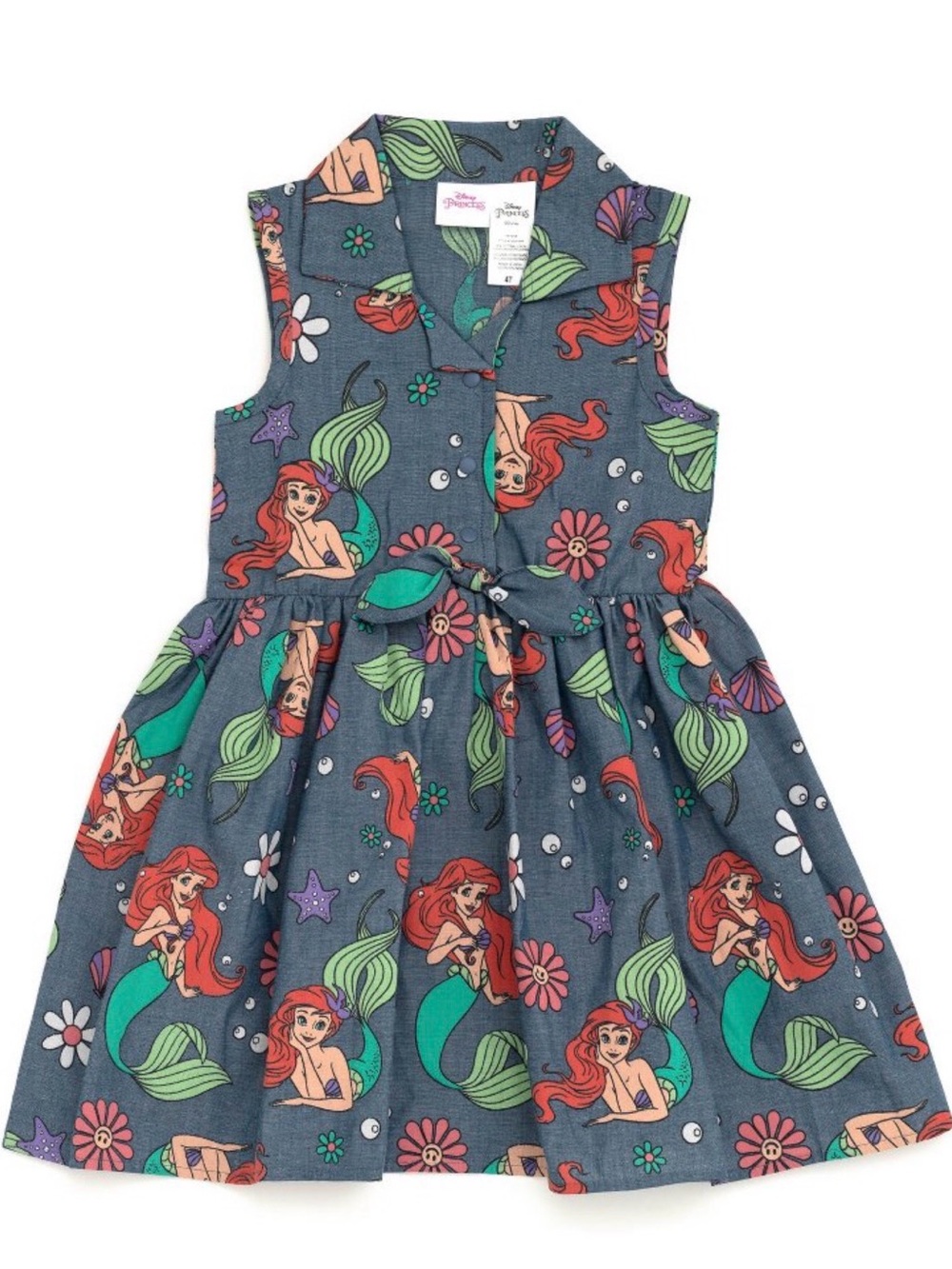 Disney Princess Ariel Floral Toddler Girls
Chambray Skater Dress